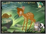 Bambi 2, Jelonek, żółw, królik, skunks