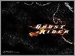 Ghost Rider, płonący, napis, łańcuch