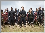 Film, Avengers Wojna bez granic, Avengers Infinity War, Anthony Mackie, Chris Evans, Scarlett Johansson