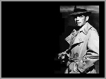 mężczyzna, płaszcz, kapelusz, Casablanca