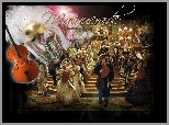 Phantom Of The Opera, bal, maski, postacie, skrzypce