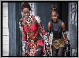 Film, Black Panther, Czarna pantera, Lupita Nyongo - Nakia, Letitia Wright - Shuri