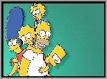 Simpsonowie, The Simpsons, Homer, Bart, Lisa, Merge, Maggie