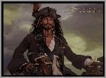 Piraci Z Karaibów, Johnny Depp, rysunek, kapitan