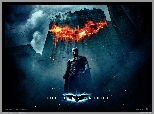 Batman Dark Knight, wieżowiec, dym, batman