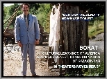 Borat, Sacha Baron Cohen, garnitur, toaleta