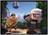 Dziadek Carl Fredricksen, Skaut Russell, Film, Odlot, Up