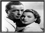 Casablanca, Ingrid Bergman, Humphrey Bogart, przytuleni