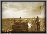 Texas Chainsaw Massacre The Beginning, szeryf, droga, radiowóz