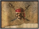 czaszka, szable, Piraci Z Karaibów
