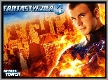 Fantastic Four 1, Chris Evans, ogień