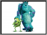 Film, Animowany, Potwory i Spółka, Monsters Inc, Postacie, Mike Wazowski, James P. Sullivan