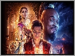 Film, Aladyn, Aladdin, Księżniczka, Aktorka, Naomi Scott, Aktorzy, Mena Massoud, Will Smith, Plakat