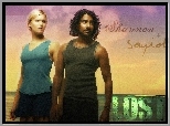 Serial, Zagubieni, Lost, Aktorka, Maggie Grace, Aktor, Naveen Andrews