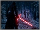 Film, Gwiezdne wojny Przebudzenie Mocy, Star Wars The Force Awakens, Kylo Ren, Miecz, Rey, Finn