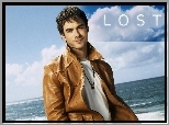 Serial, Lost, Zagubieni, Ian Somerhalder, kurtka, niebo