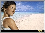 Serial, Lost, Zagubieni, Evangeline Lilly, ocean, plaża