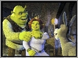 Shrek, Fiona, Osioł
