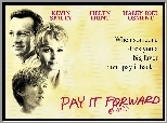 Pay It Forward, Kevin Spacey, Haley Joel Osment, Helen Hunt, kartka