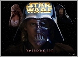 Star Wars Episode 3, Hayden Christensen, maska, napis, Natalie Portman, gwiazdy