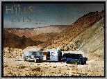 The Hills Have Eyes, wzgórza, pustynia, camping, samochód