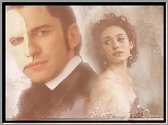 Phantom Of The Opera, Emmy Rossum, kolczyki, Gerard Butler, maska