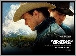Brokeback Mountain, Jake Gyllenhaal, Heath Ledger, góry, chmury