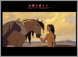 Film animowany, Mustang z Dzikiej Doliny, Spirit Stallion of the Cimarron, konie, chłopak