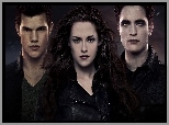 Saga, Zmierzch, Aktorzy, Taylor Lautner, Kristen Stewart, Robert Pattinson