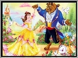 Piękna i bestia, Beauty and the Beast, bajka, żółta sukienka