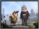 Film animowany, Odlot, Up, Dziadek Carl Fredricksen, Skaut Russell