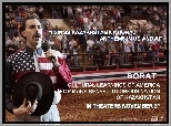 Borat, Sacha Baron Cohen, śpiewa, rodeo, widownia