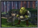 Shrek 1, las, Shrek, osioł