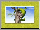 Shrek 2, uśmiechnięty, osioł