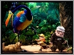 Film animowany, Up, Odlot, Dziadek Carl Fredricksen, Skaut Russell, Ptak Stefan