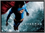 Superman Returns, Brandon Routh, leci, niebo