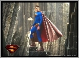 Superman Returns, Brandon Routh, peleryna, beton