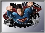 Superman Returns, Brandon Routh, szkło, pięści