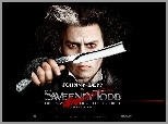 Sweeney Todd, Johnny Depp, brzytwa, dłoń