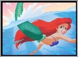 Mała Syrenka, The Little Mermaid, Ariel, Syrenka, Woda