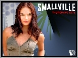 Tajemnice Smallville, Kristin Kreuk, bluzka, napis