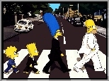 The Simpsons, Simpsonowie, Rodzinka, Przej�cie, Pasy, Ulica