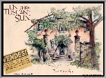 Under The Tuscan Sun, rysunek, dom, drzewa