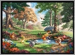 Thomas Kinkade, Kubuś Puchatek, Disney, Malarstwo