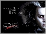 Sweeney Todd, Johnny Depp, fryzura, twarz, napisy