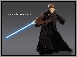 Star Wars, czarna, szata, laser, Hayden Christensen