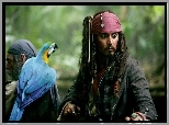 piraci_z_karaibow_2, Johnny Depp, papuga