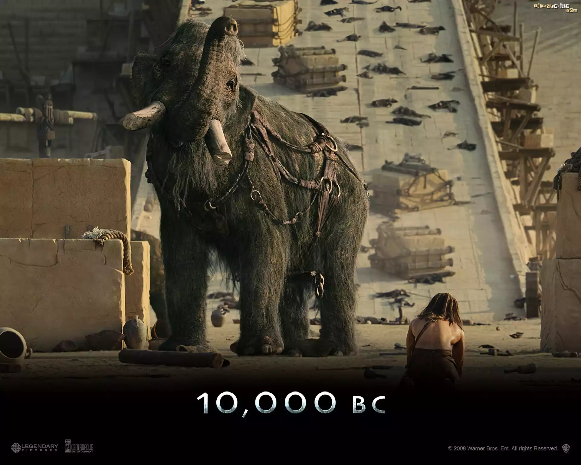 10000 Bc, stary, mamut, ofiary