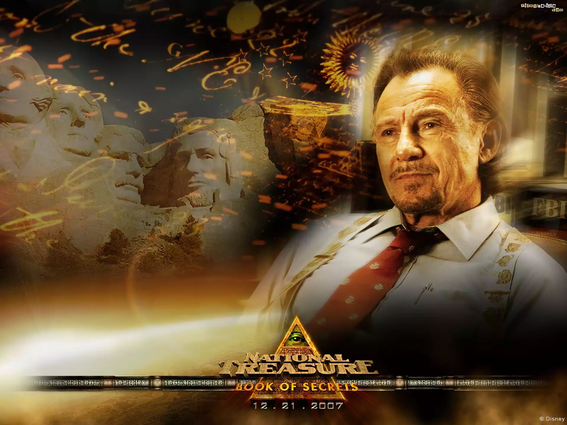 National Treasure 2 - The Book Of Secrets, Harvey Keitel, siedzi, posÄ…gi