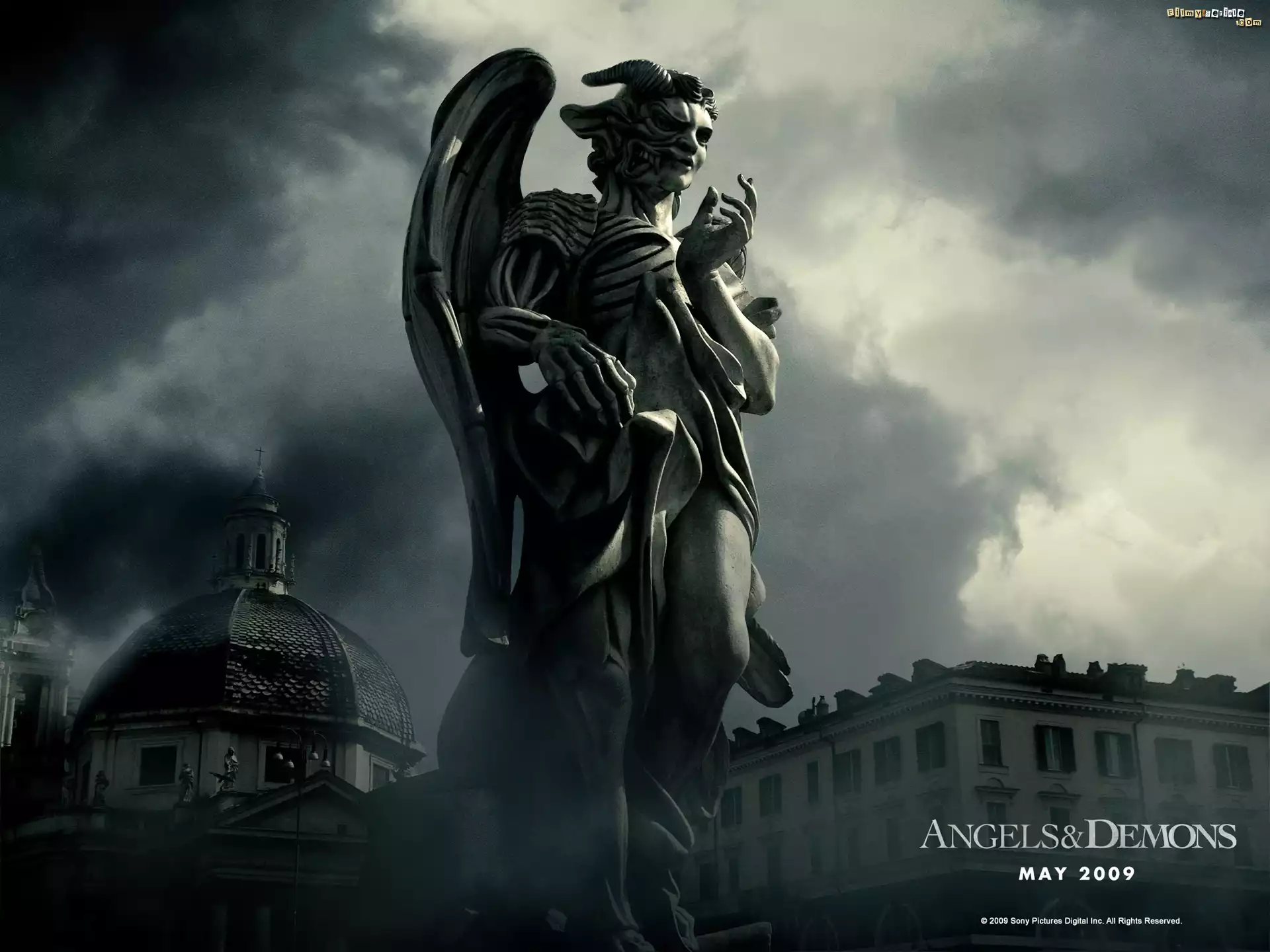 Anioły i Demony, Posąg